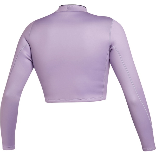 2025 Mystic Womens Lunar 2mm Long Sleeve Crop Top 35001.240221 - Pink / Purple